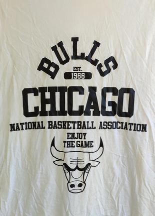 Оригинальная спортивная майка с капюшоном nba chicago bulls, defactofit4 фото