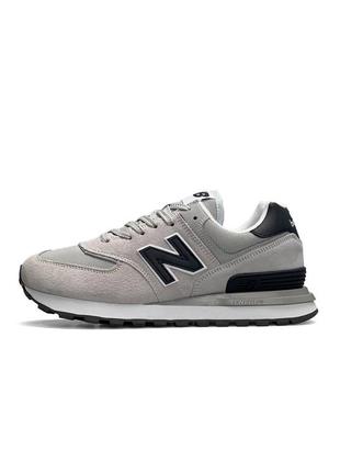 Чоловічі замшеві сірі кросівки з сіткою в стилі new balance classic 🆕 нью баланс1 фото