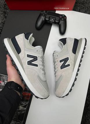 Мужские замшевые серые кроссовки с сеткой в стиле new balance classic 🆕 нью баланс3 фото