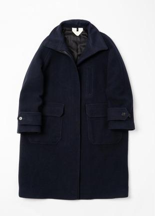 Arket navy wool coat чоловіче пальто
