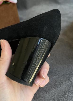 Туфли лодочки дочери эко замша