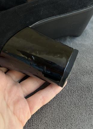 Туфли лодочки дочери эко замша