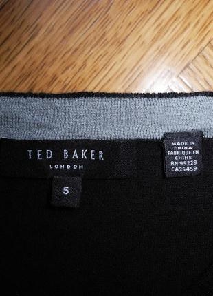 Мужская кофта черная реглан шерсть кашемир ted baker london 5 m l5 фото