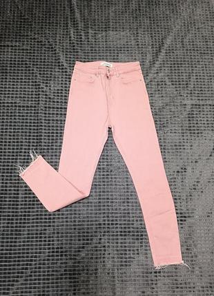 Джинсы скинни zara с высокой посадкой