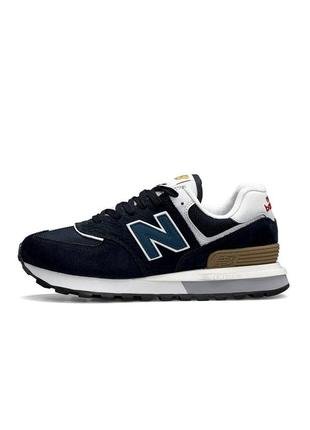 Чоловічі замшеві сині кросівки з сіткою в стилі new balance classic 🆕 нью баланс