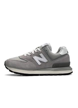 Чоловічі замшеві сірі кросівки з сіткою в стилі new balance classic 🆕 нью баланс