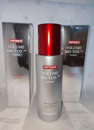 Тонер для лица увлажняющий с пептидами и коллагеном medi-peel peptide 9 volume bio tox toner pro 250ml