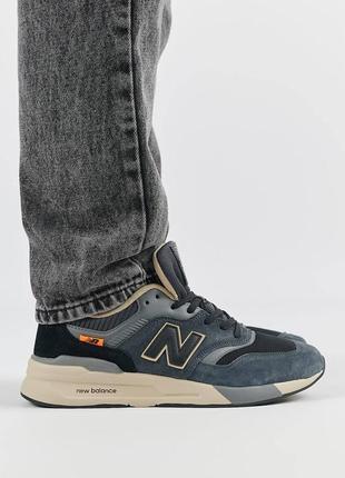 Мужские замшевые серые кроссовки с сеткой в стиле new balance 997h 🆕 нью баланс