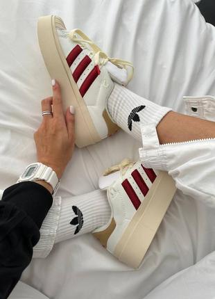 Женские кроссовки адидас adidas superstar bonega “strawberry cream”8 фото