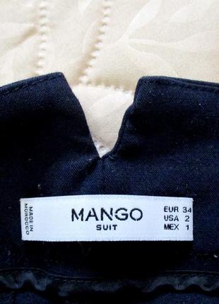 Женские брюки синие mango3 фото