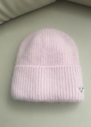 Теплая зимняя шапка из ангоры1 фото