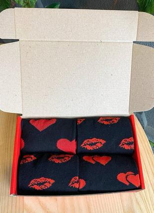 Подарочный бокс женских носков 4 пары ❤️5 фото