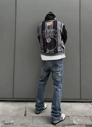 Винтажная двусторонняя джинсовая куртка5 фото