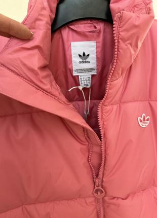 Демисезонная куртка adidas short ruffer стиль barbie7 фото