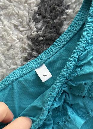 Palomino платье сарафан лето на одно плечо хлопок 98-104 3-4 года