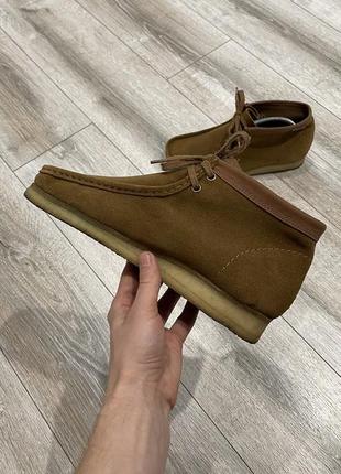 Мужские замшевые ботинки clarks originals x carhartt wip 41 г.4 фото