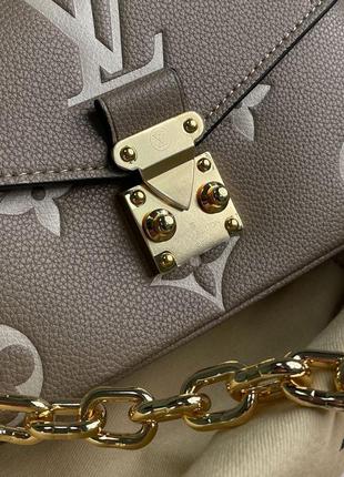 Сумка louis vuitton pochette métis east west bag beige8 фото