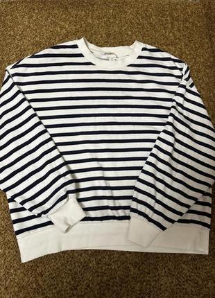 Полосатое худи / лонгслив h&m