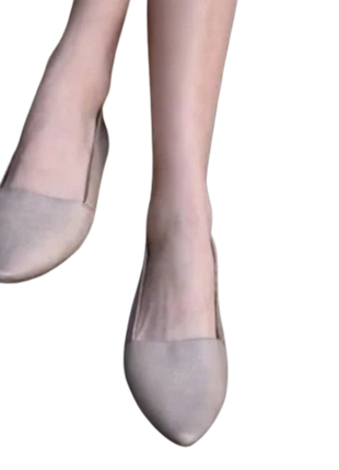 Кожаные балетки тапки тапочки туфли на низком ходу скороходы бежевые р. 42 стелька 27,5 28 см острон