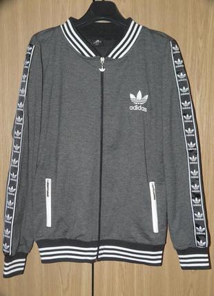 Кофта adidas олімпійка зіповка  бомбер унісекс1 фото