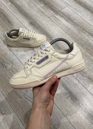 Жіночі шкіряні кросівки adidas continental 80 39 р.