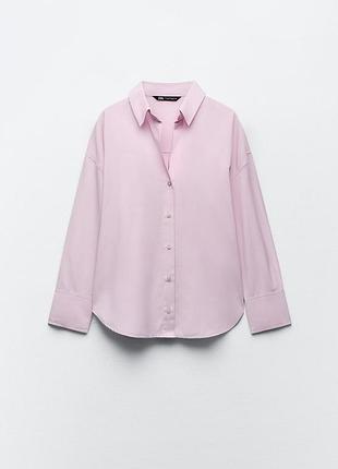 Zara рожева сорочка зара