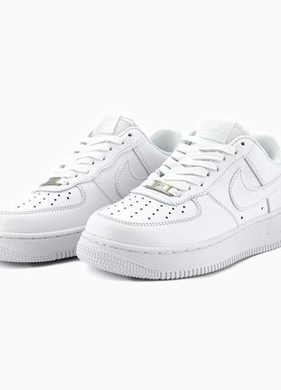 Nike air force 1 classic white premium7 фото