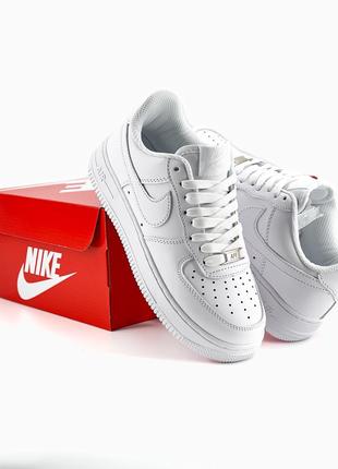 Nike air force 1 classic white premium10 фото