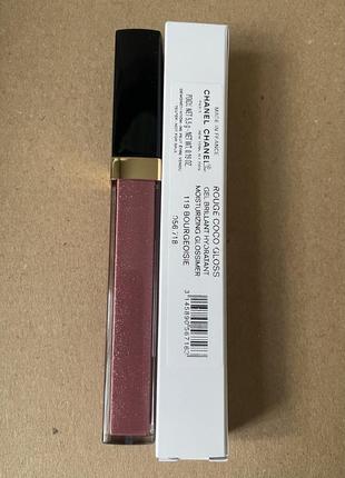 Chanel rouge coco gloss 119, блиск для губ2 фото