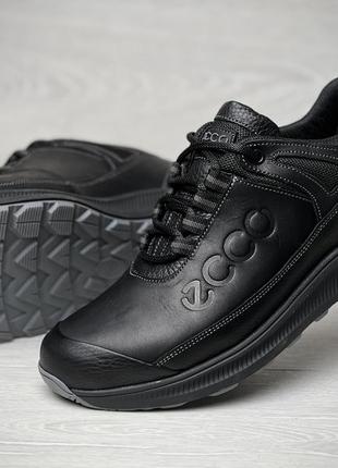 Кросівки чоловічі шкіряні ecco urban nubuck black