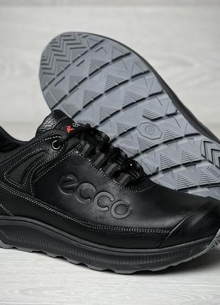 Кроссовки мужские кожаные ecco urban nubuck black4 фото