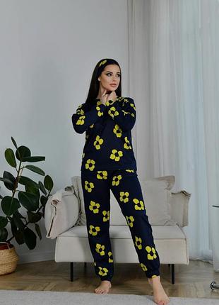 Піжама жіноча з повʼязкою трикотаж 46-48р.