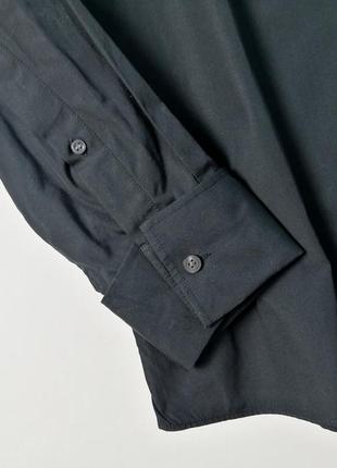 Брендовая черная мужская рубашка hugo boss оригинал4 фото