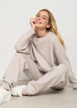 Теплый спортивный костюм серого цвета украинского бренда solmar2 фото