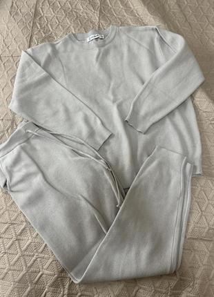 Теплый спортивный костюм серого цвета украинского бренда solmar4 фото