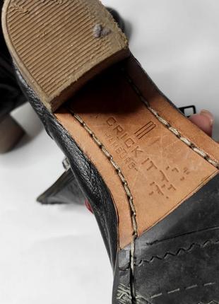 Сапоги женские кожаные ботинки на каблуке от бренда crickit hamburg 377 фото