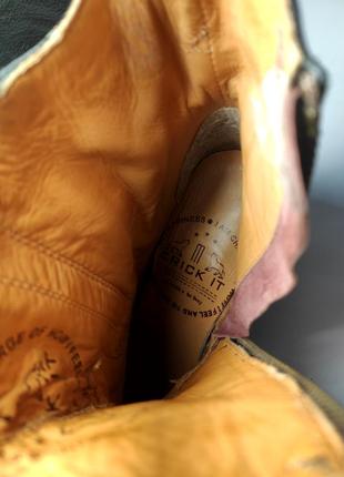 Сапоги женские кожаные ботинки на каблуке от бренда crickit hamburg 376 фото