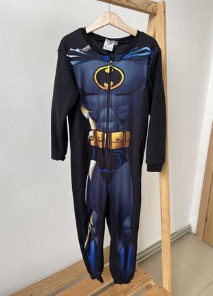 Флисовая пижама флисовый ромпер бэтмен betmen в наличии 1 шт.