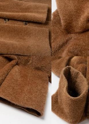 Max mara alpaca wool camel brown coat женское пальто9 фото