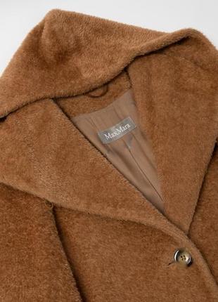 Max mara alpaca wool camel brown coat женское пальто2 фото