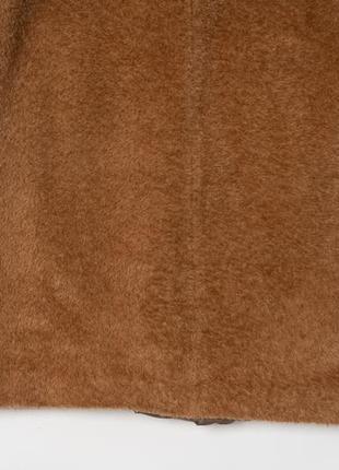 Max mara alpaca wool camel brown coat женское пальто8 фото
