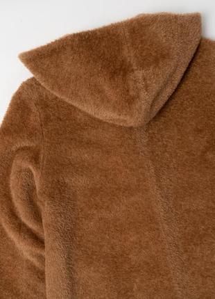 Max mara alpaca wool camel brown coat женское пальто7 фото