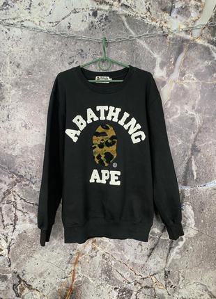 Чоловічий крутий світшот bape a bathing ape розмір xl