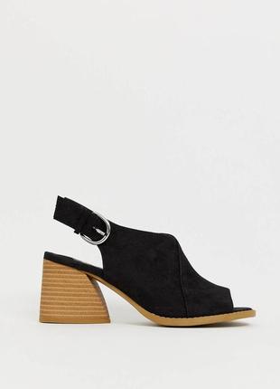 Босоножки чёрный от asos faith dani black2 фото