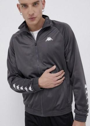 Kappa sport casual спортивний костюм фирменний новий спортивка кофта брюки серий синий черний8 фото