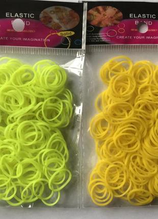 Набор резинок для плетения браслетов с разноцветными резинкам  для детского творчества. новые.7 фото