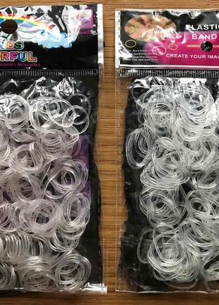 Набор резинок для плетения браслетов с разноцветными резинкам  для детского творчества. новые.9 фото