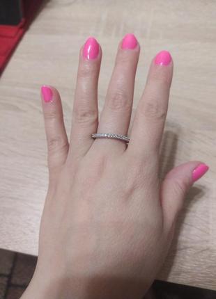 ❤️ трендовое колечко с камушками камешков кольцо кольцо серебро серебряное женское
