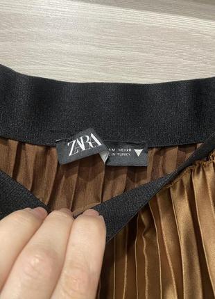 Юбка шоколадная zara4 фото