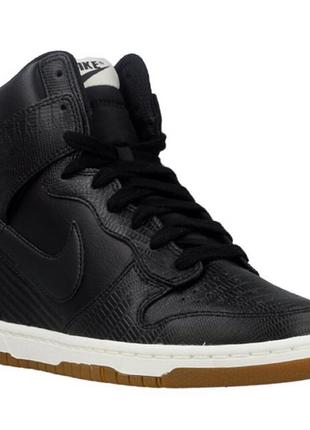 Nike wmns dunk sky hi high top black 36.5/23 см